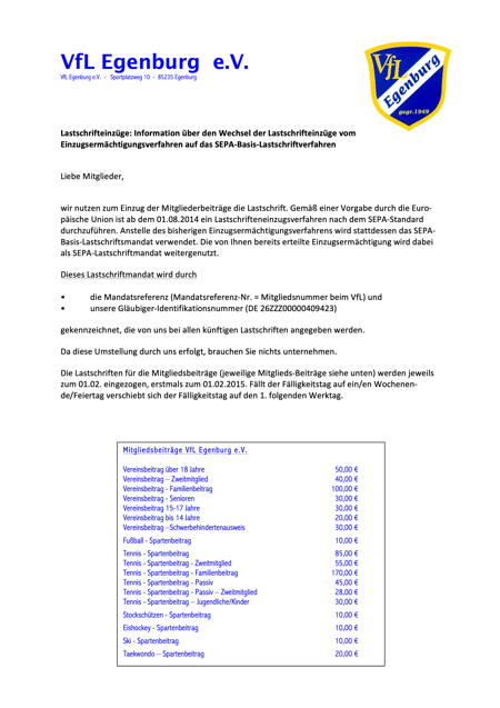 Download SEPA Infos